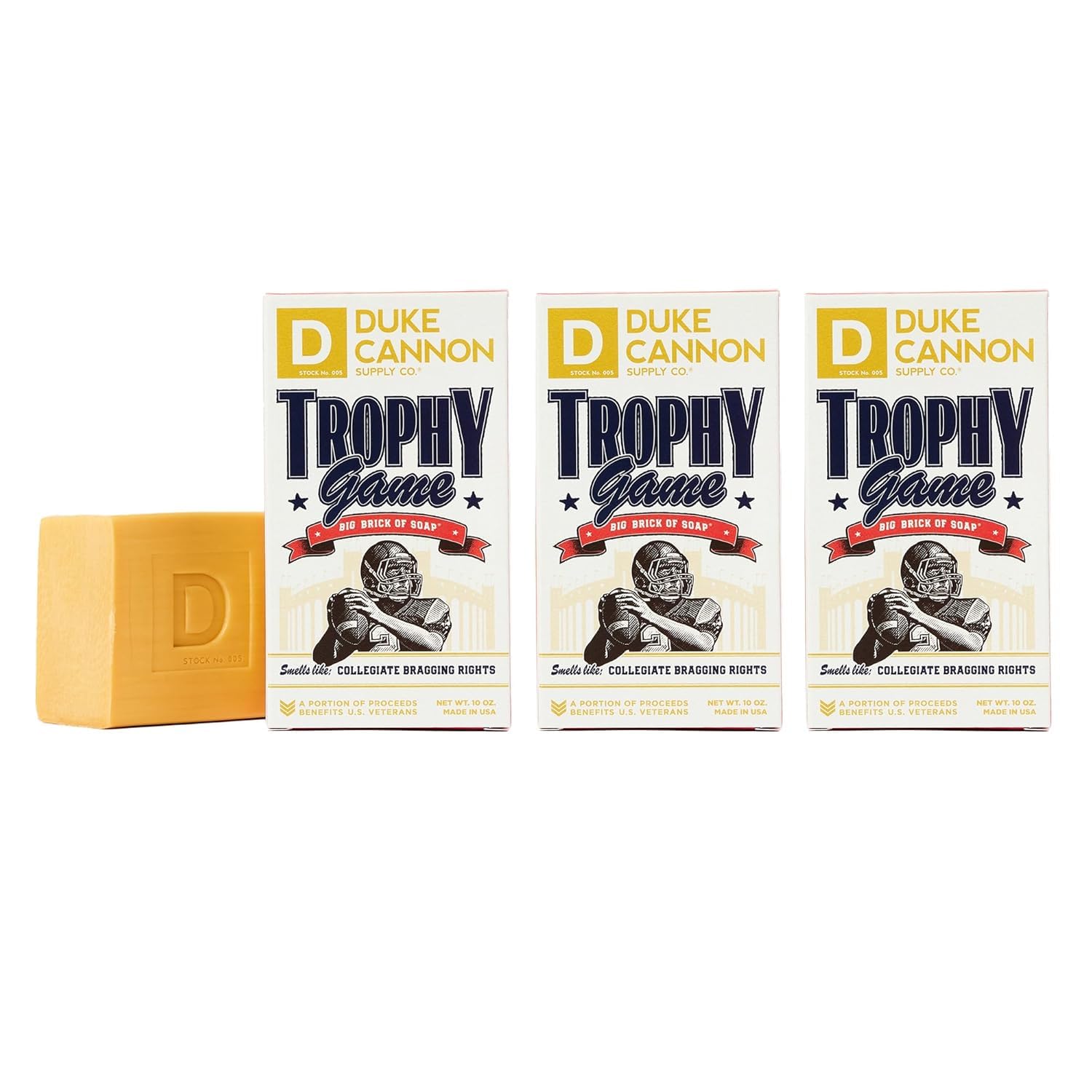 Duke Cannon Big Brick of Soap - Trophy Game 10 oz (3 Pack)